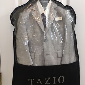 Toddler size 2 light gray 3 piece suit